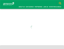 Tablet Screenshot of genocea.com